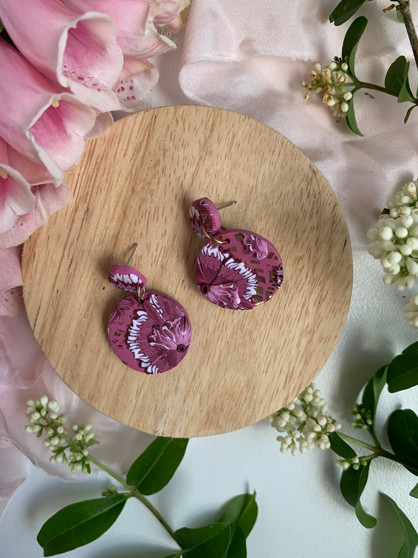 Earrings - berry stud top