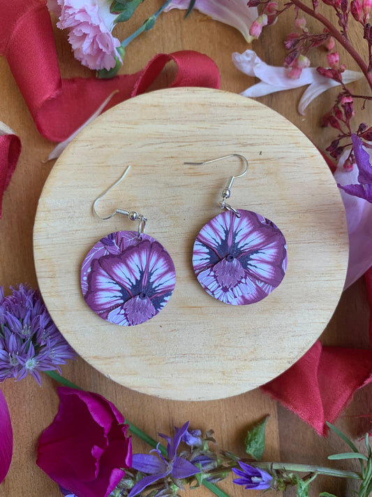 Earrings - berry round
