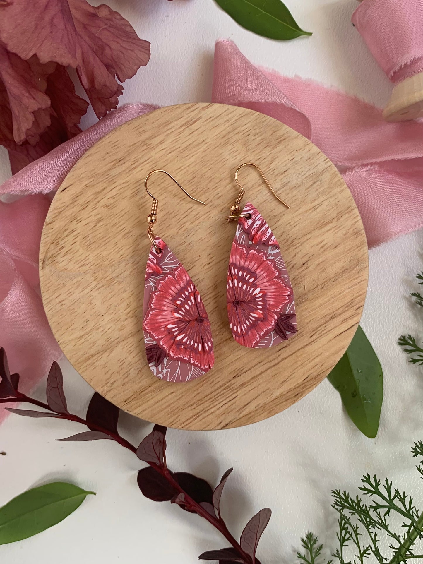 Earrings - dusky spear