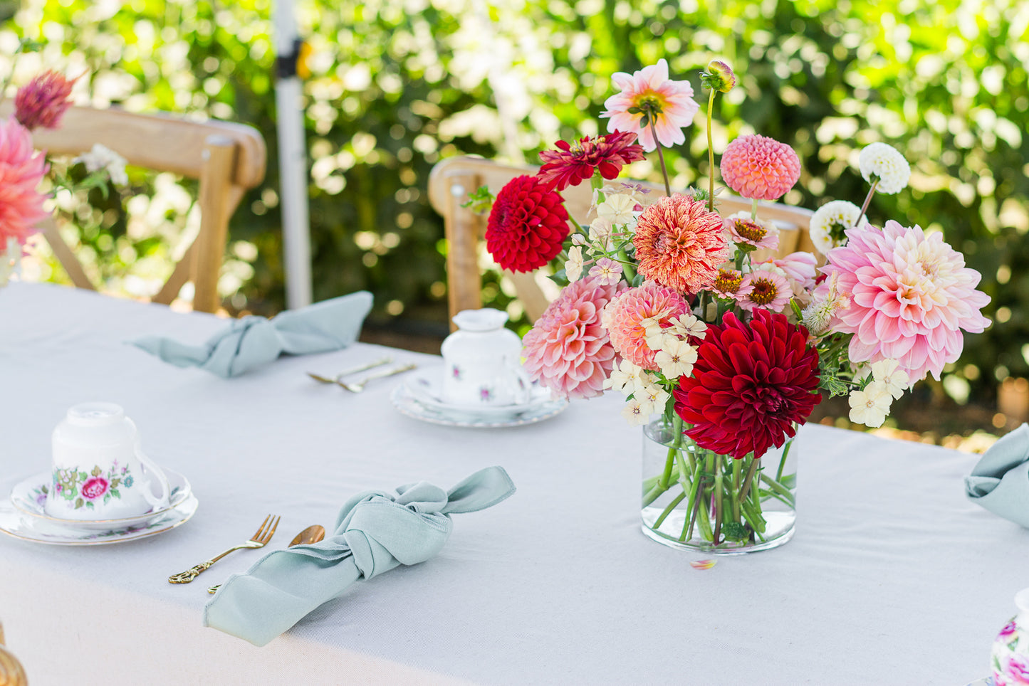 Afternoon tea in the dahlia field Saturday February 28th